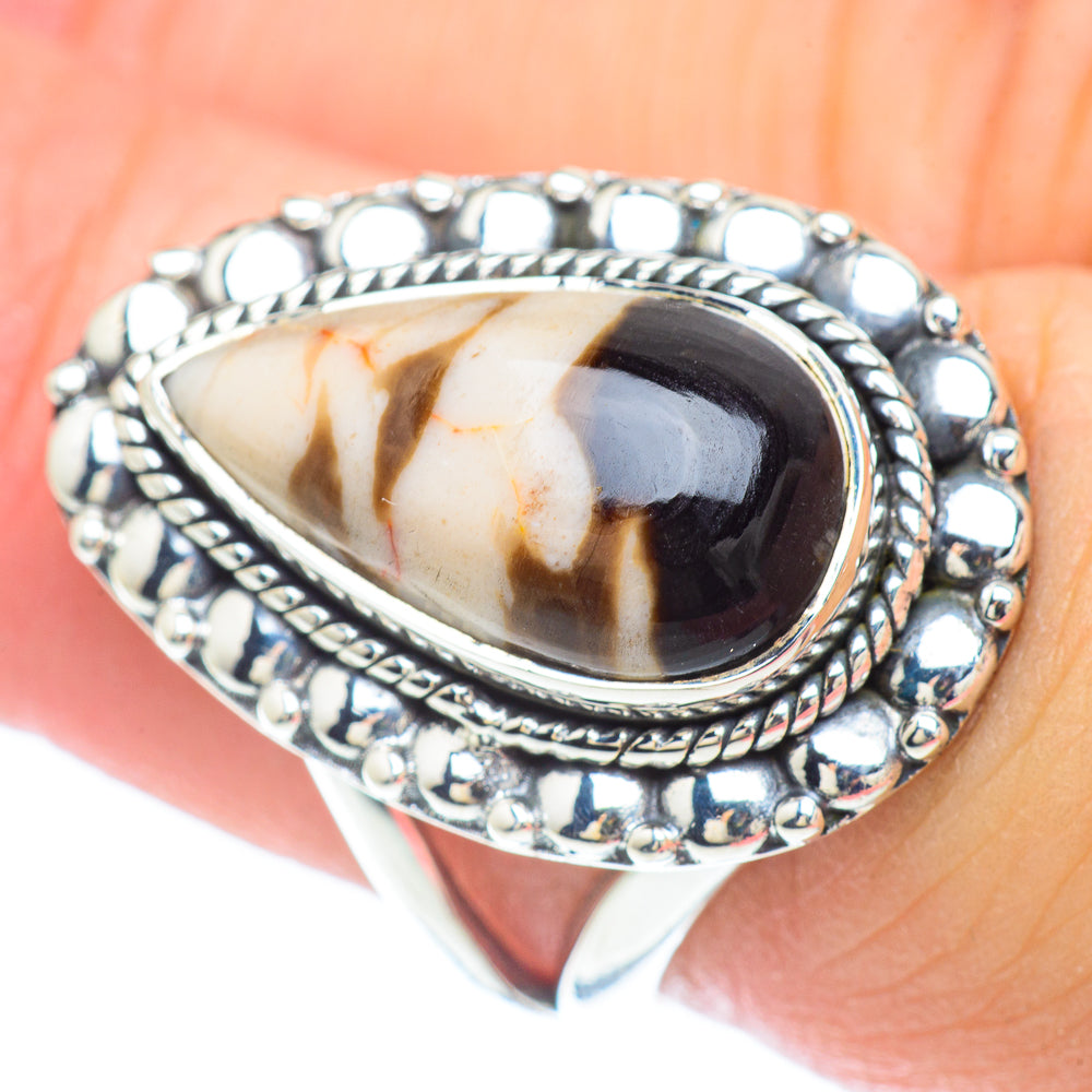 Peanut Wood Jasper Rings handcrafted by Ana Silver Co - RING57142