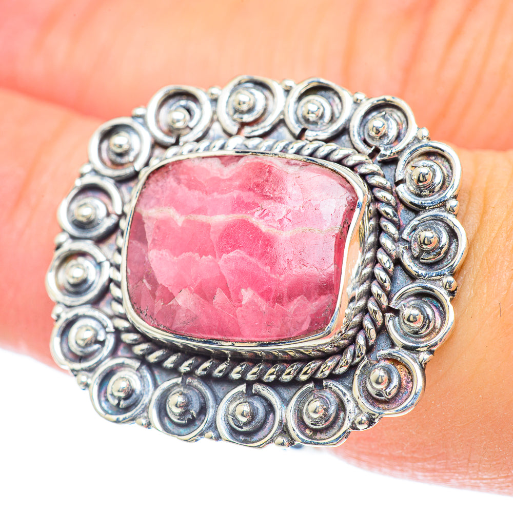 Rhodochrosite Rings handcrafted by Ana Silver Co - RING57150