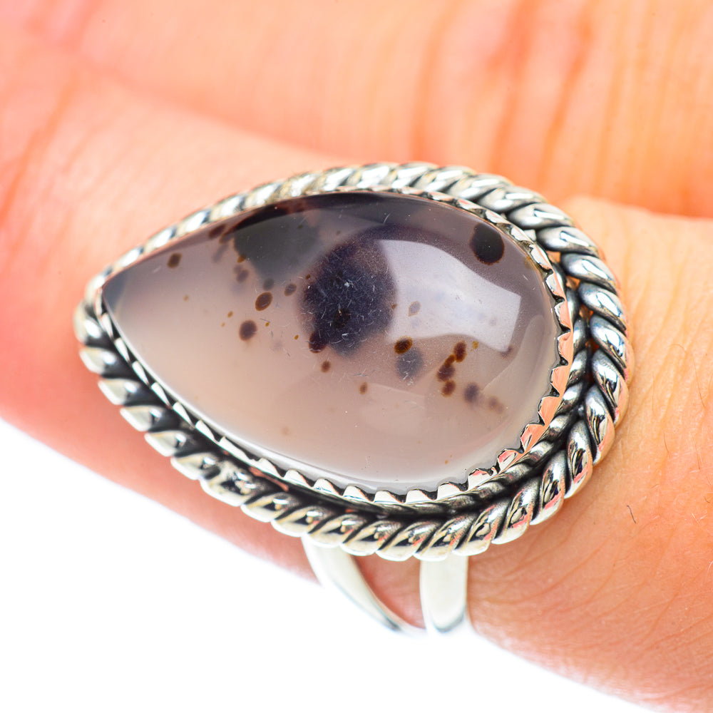 Dendritic Opal Rings handcrafted by Ana Silver Co - RING57153