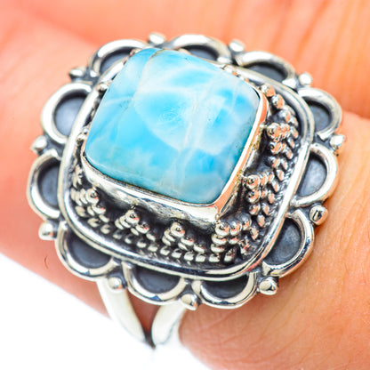 Larimar Rings handcrafted by Ana Silver Co - RING57162