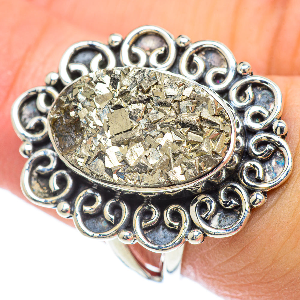 Pyrite Rings handcrafted by Ana Silver Co - RING57176