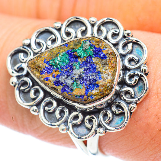 Azurite Rings handcrafted by Ana Silver Co - RING57184