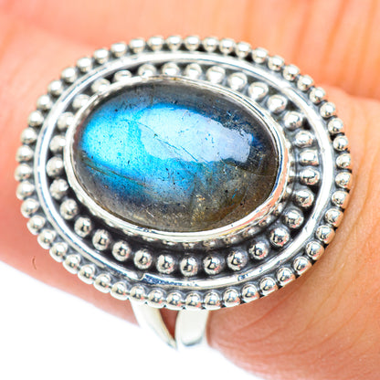 Labradorite Rings handcrafted by Ana Silver Co - RING57185