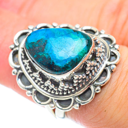 Chrysocolla Rings handcrafted by Ana Silver Co - RING57186