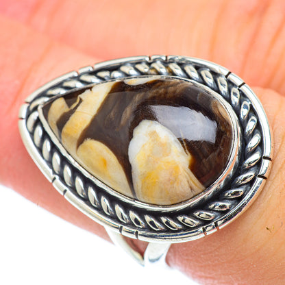 Peanut Wood Jasper Rings handcrafted by Ana Silver Co - RING57194