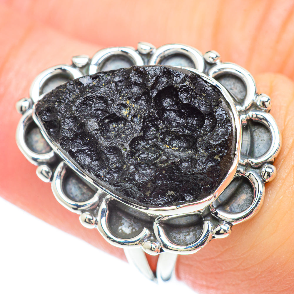 Tektite Rings handcrafted by Ana Silver Co - RING57198
