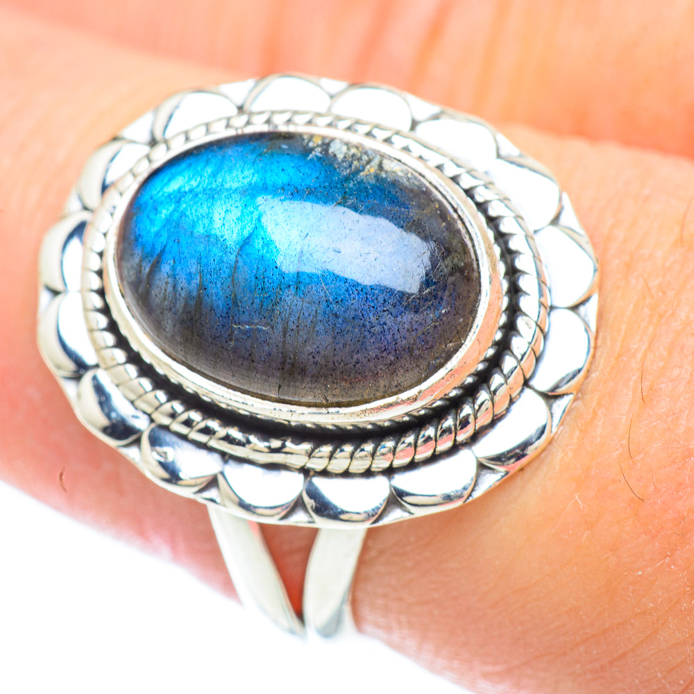Labradorite Rings handcrafted by Ana Silver Co - RING57204