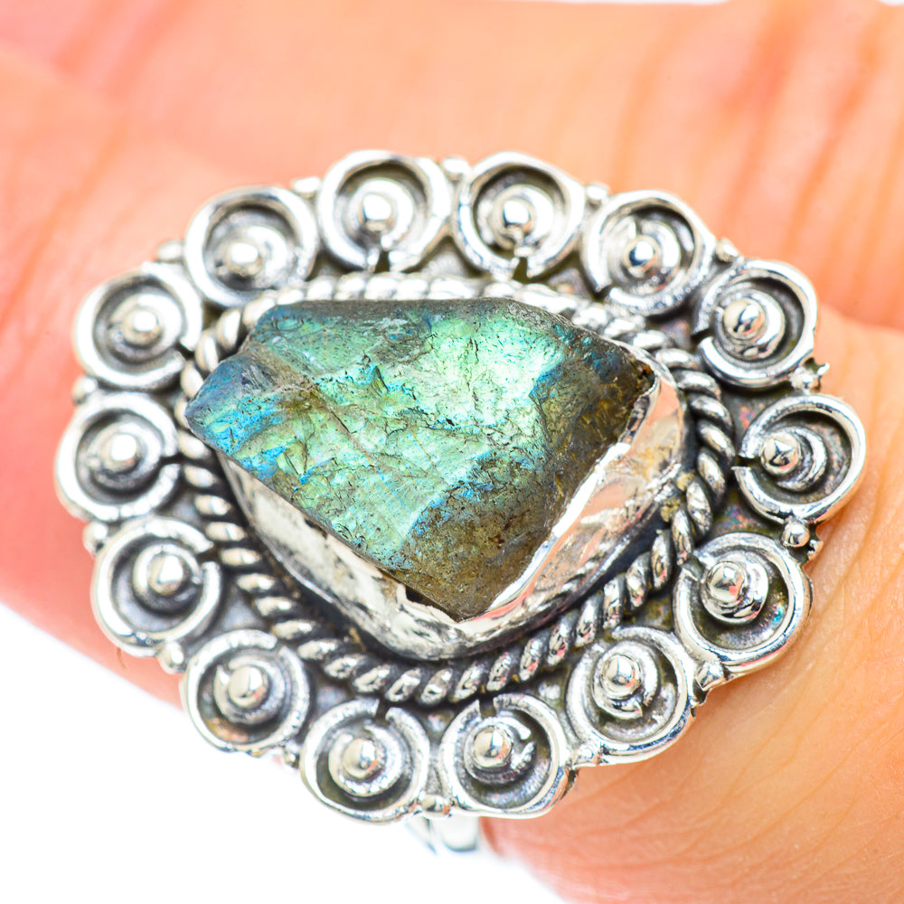 Labradorite Rings handcrafted by Ana Silver Co - RING57207