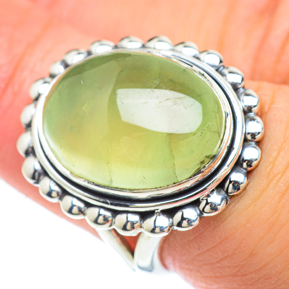 Prehnite Rings handcrafted by Ana Silver Co - RING57208