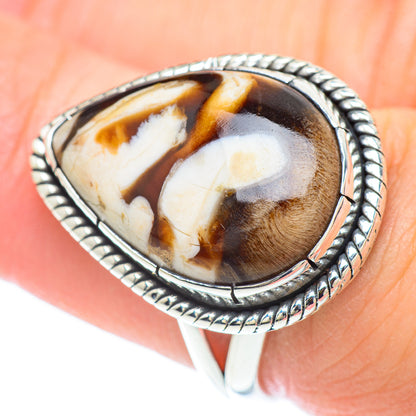 Peanut Wood Jasper Rings handcrafted by Ana Silver Co - RING57210