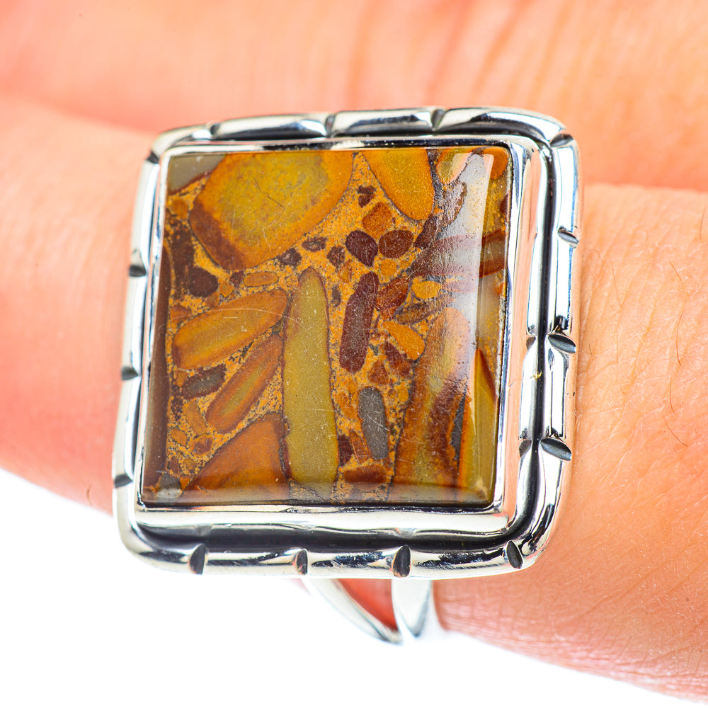 Chert Breccia Rings handcrafted by Ana Silver Co - RING57212