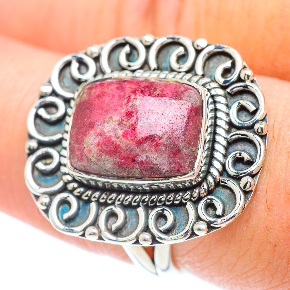 Thulite Rings handcrafted by Ana Silver Co - RING57215