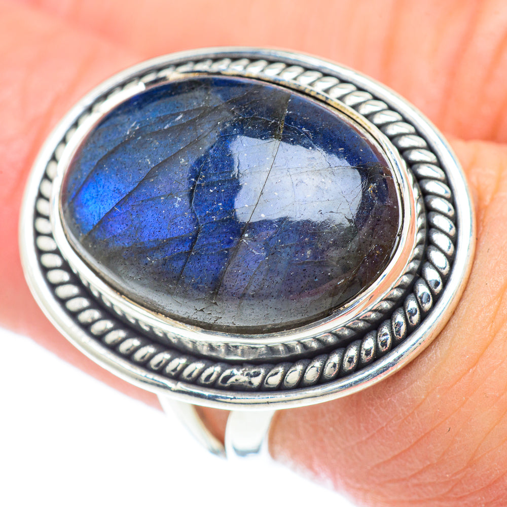 Labradorite Rings handcrafted by Ana Silver Co - RING57226