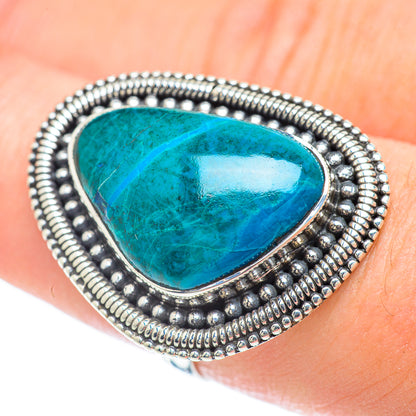 Chrysocolla Rings handcrafted by Ana Silver Co - RING57239