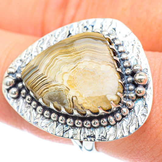 Laguna Lace Agate Rings handcrafted by Ana Silver Co - RING57247