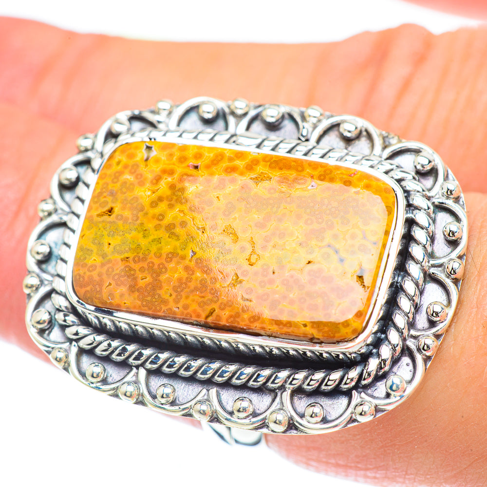 Ocean Jasper Rings handcrafted by Ana Silver Co - RING57248