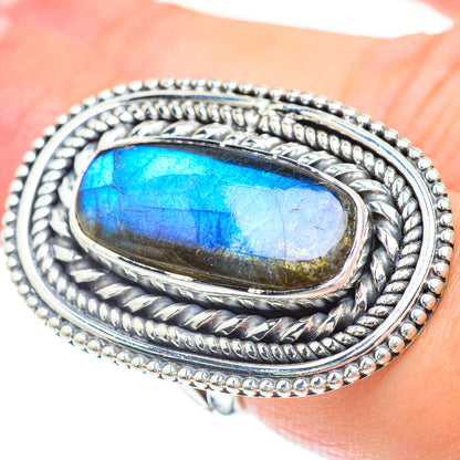 Labradorite Rings handcrafted by Ana Silver Co - RING57275