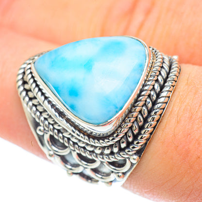 Larimar Rings handcrafted by Ana Silver Co - RING57279