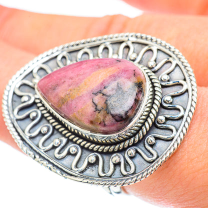 Rhodonite Rings handcrafted by Ana Silver Co - RING57293