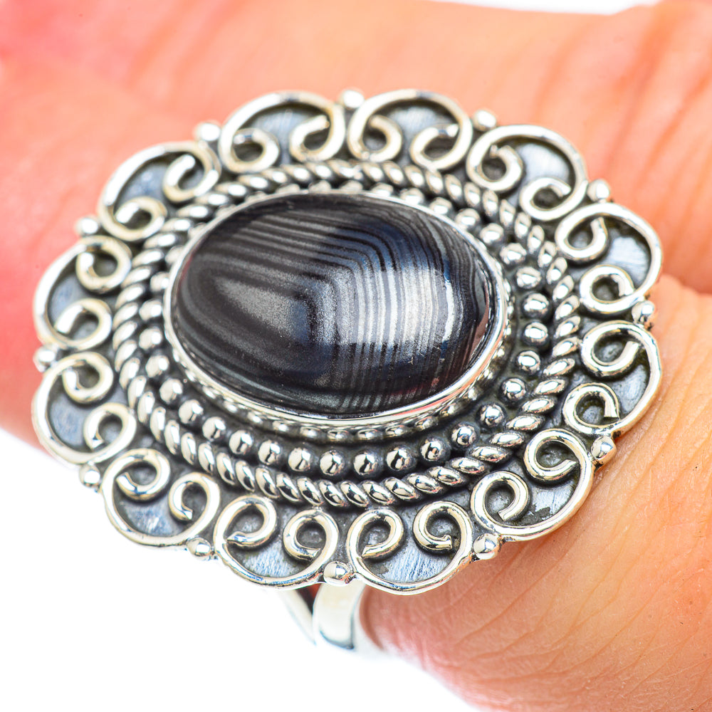 Psilomelane Rings handcrafted by Ana Silver Co - RING57298