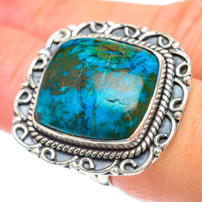 Chrysocolla Rings handcrafted by Ana Silver Co - RING57305
