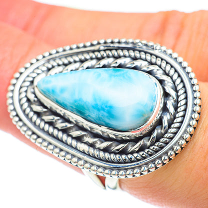 Larimar Rings handcrafted by Ana Silver Co - RING57306