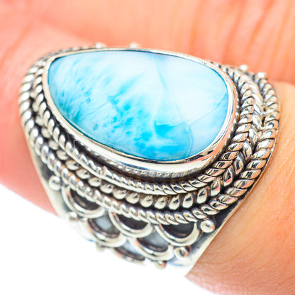 Larimar Rings handcrafted by Ana Silver Co - RING57309