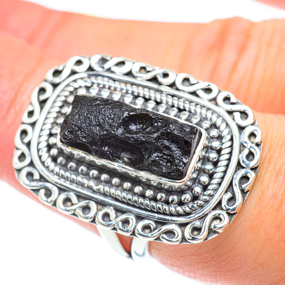 Tektite Rings handcrafted by Ana Silver Co - RING57329