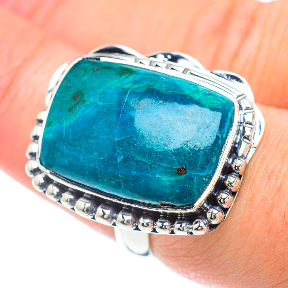 Chrysocolla Rings handcrafted by Ana Silver Co - RING57333