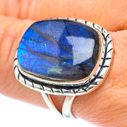 Labradorite Rings handcrafted by Ana Silver Co - RING57341