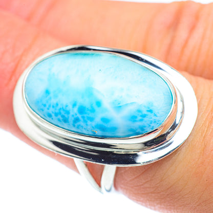 Larimar Rings handcrafted by Ana Silver Co - RING57362