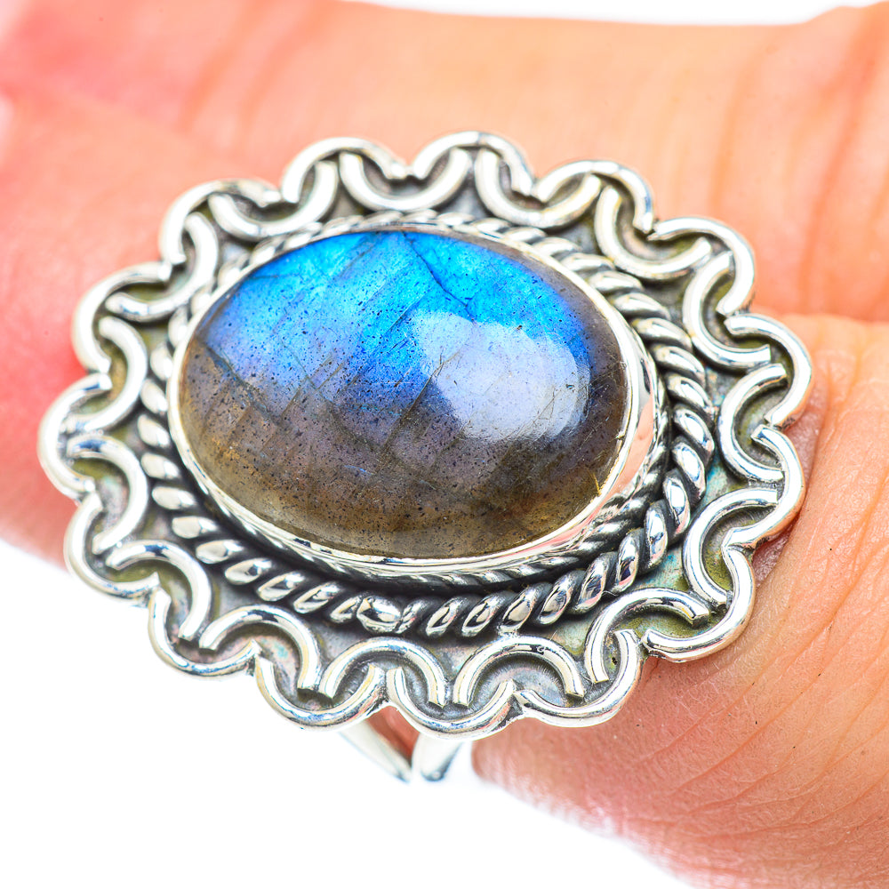 Labradorite Rings handcrafted by Ana Silver Co - RING57365