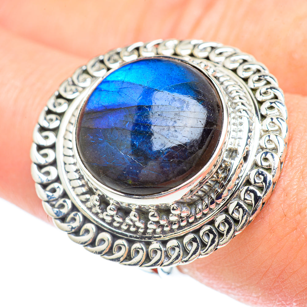 Labradorite Rings handcrafted by Ana Silver Co - RING57371