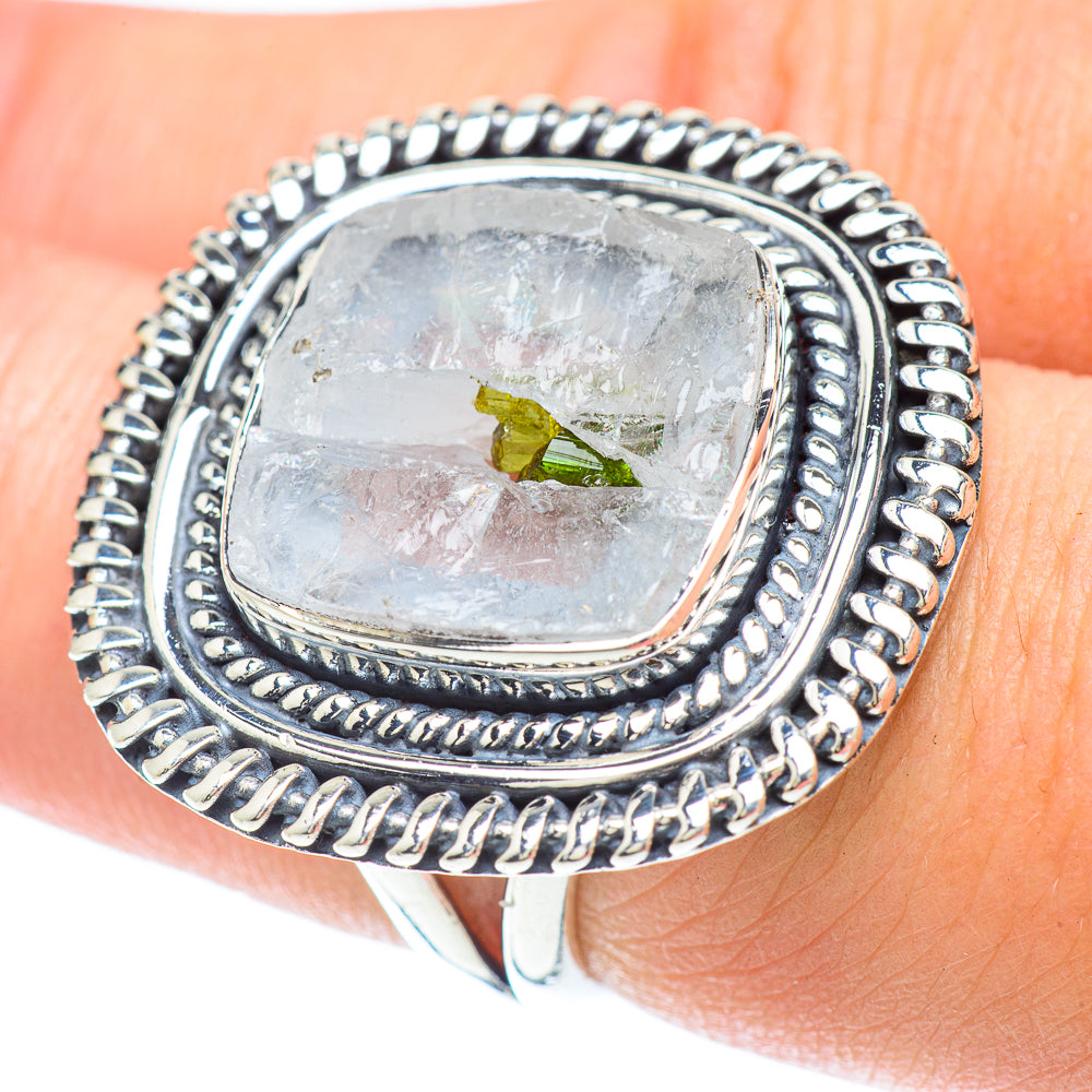 Rainbow Moonstone Rings handcrafted by Ana Silver Co - RING57390