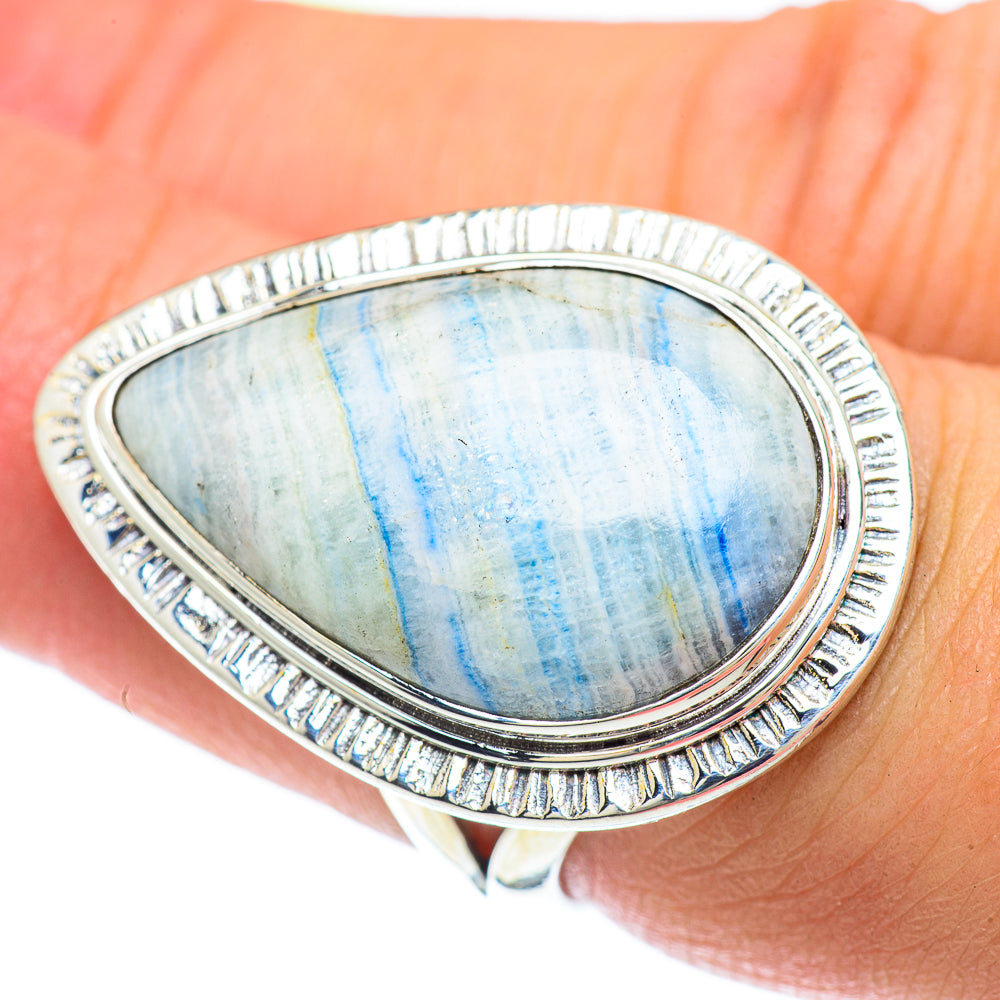 Blue Scheelite Rings handcrafted by Ana Silver Co - RING57395
