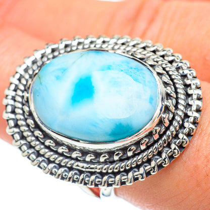 Larimar Rings handcrafted by Ana Silver Co - RING57399