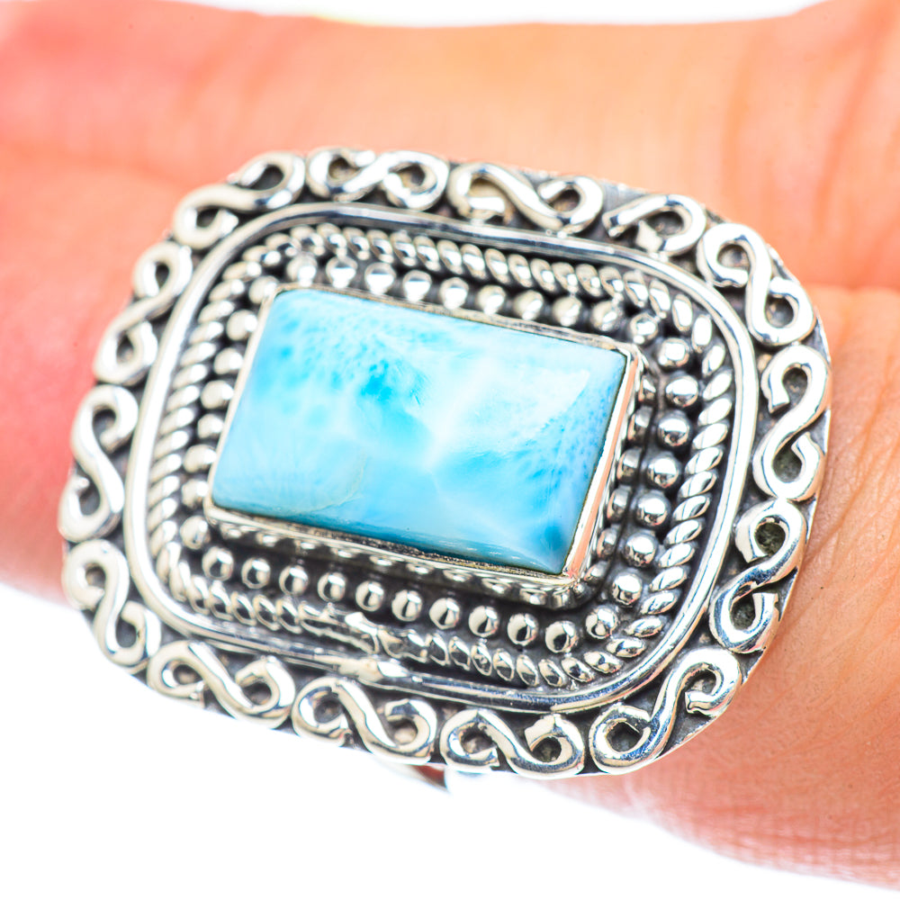 Larimar Rings handcrafted by Ana Silver Co - RING57401