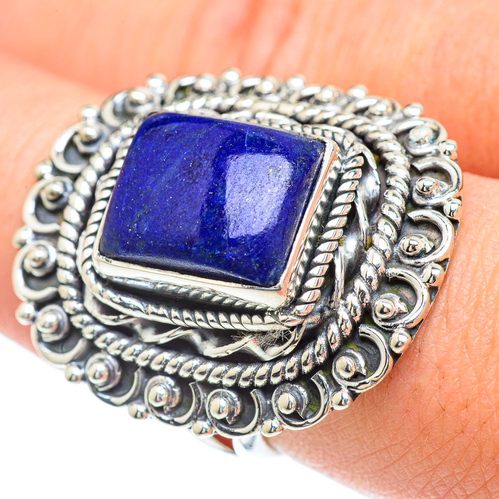 Lapis Lazuli Rings handcrafted by Ana Silver Co - RING57402