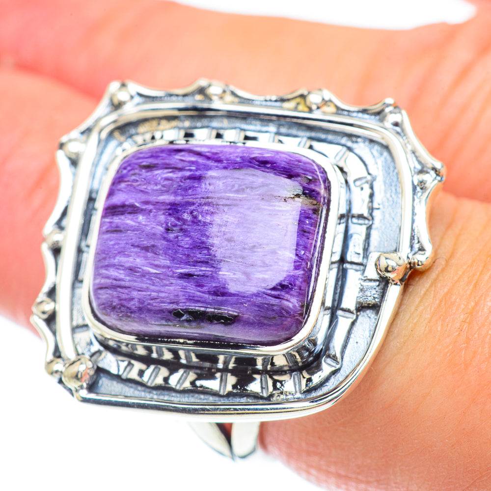 Charoite Rings handcrafted by Ana Silver Co - RING57412