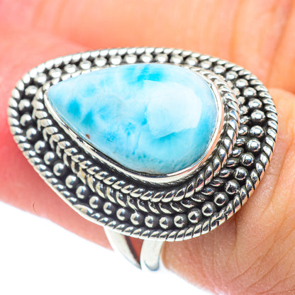 Larimar Rings handcrafted by Ana Silver Co - RING57430