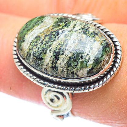 Lizard Jasper Rings handcrafted by Ana Silver Co - RING57437