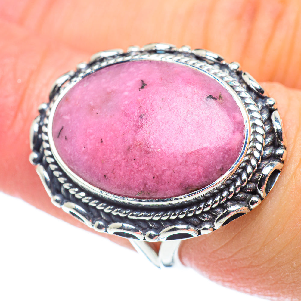 Rhodonite Rings handcrafted by Ana Silver Co - RING57443