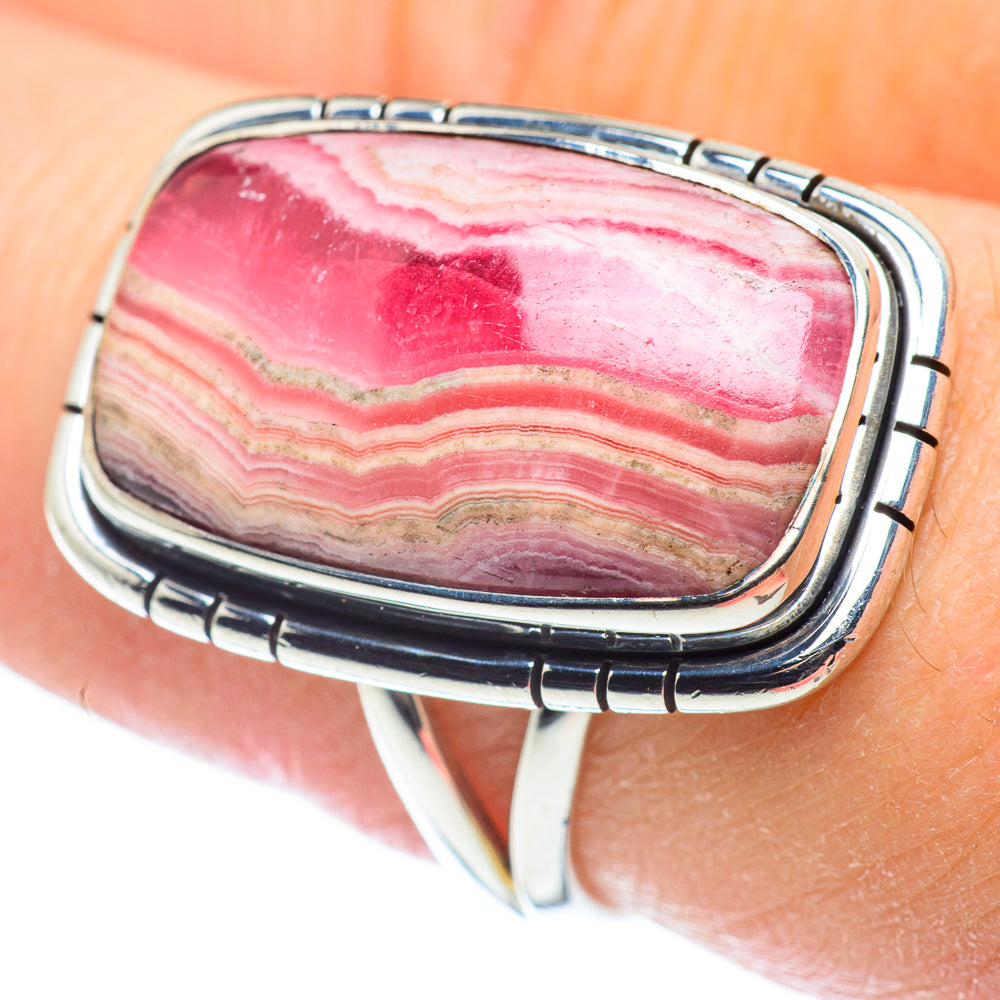Rhodochrosite Rings handcrafted by Ana Silver Co - RING57444