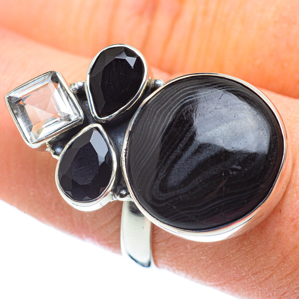 Psilomelane Rings handcrafted by Ana Silver Co - RING57470