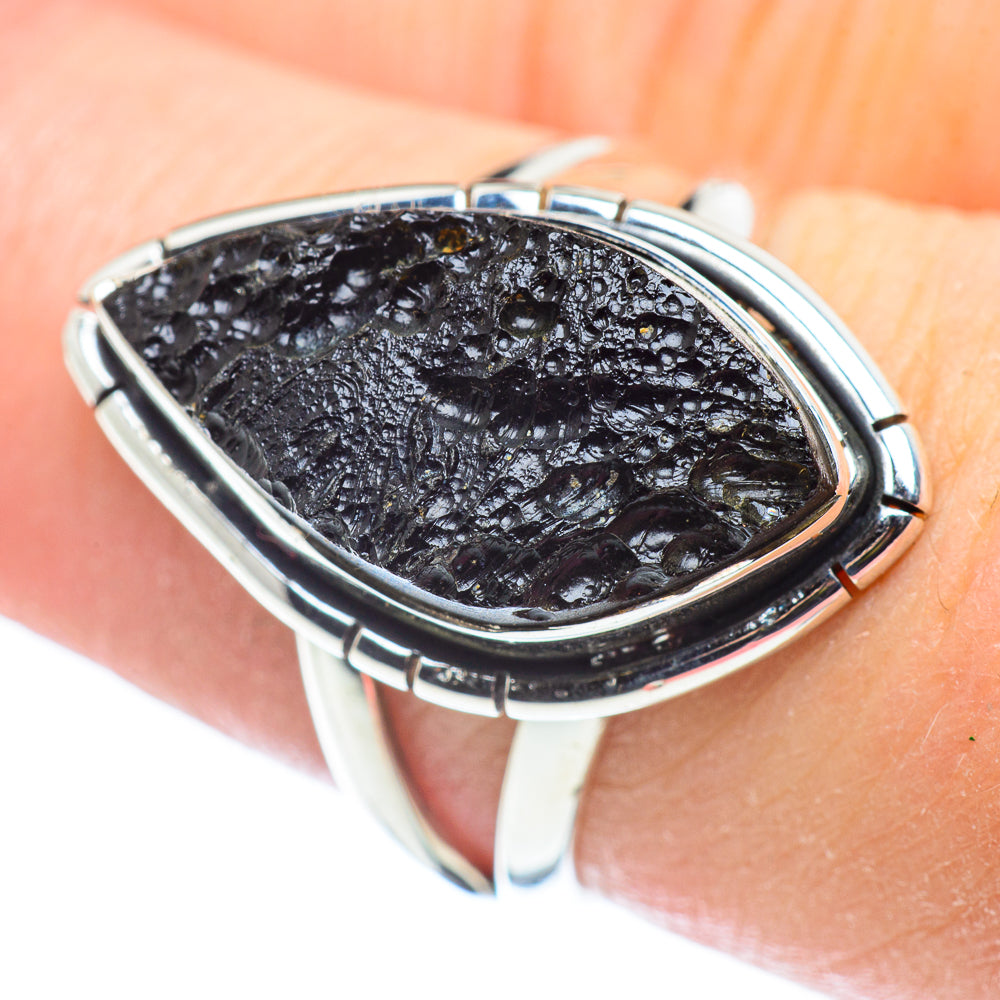 Tektite Rings handcrafted by Ana Silver Co - RING57495