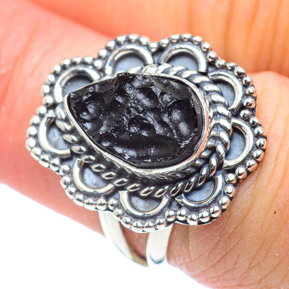 Tektite Rings handcrafted by Ana Silver Co - RING57496