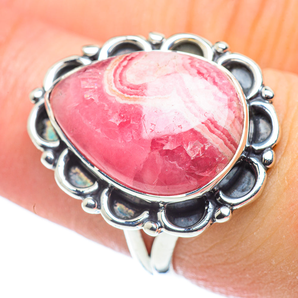 Rhodochrosite Rings handcrafted by Ana Silver Co - RING57516