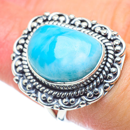 Larimar Rings handcrafted by Ana Silver Co - RING57524