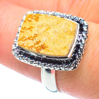 Germany Psilomelane Dendrite Rings handcrafted by Ana Silver Co - RING57531