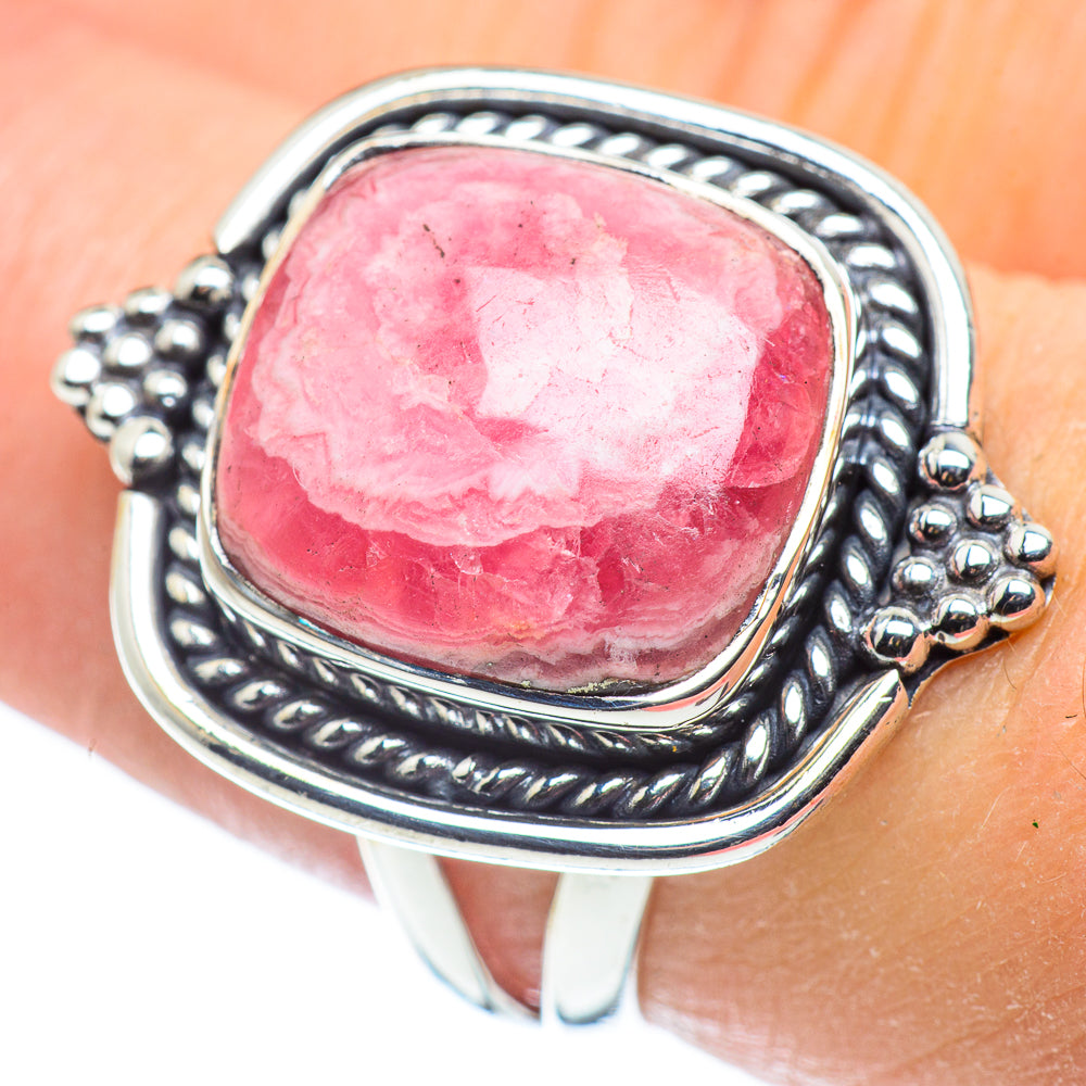 Rhodochrosite Rings handcrafted by Ana Silver Co - RING57534